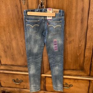 Nwt Levis Purple Stitch Denim Leggings
